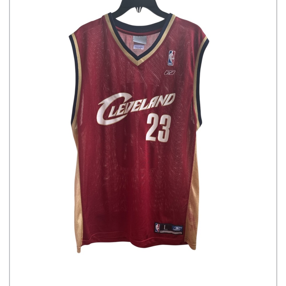 Lebron James Cleveland Cavaliers NBA #23 Jersey Men's Size Large Reebok - Picture 1 of 7
